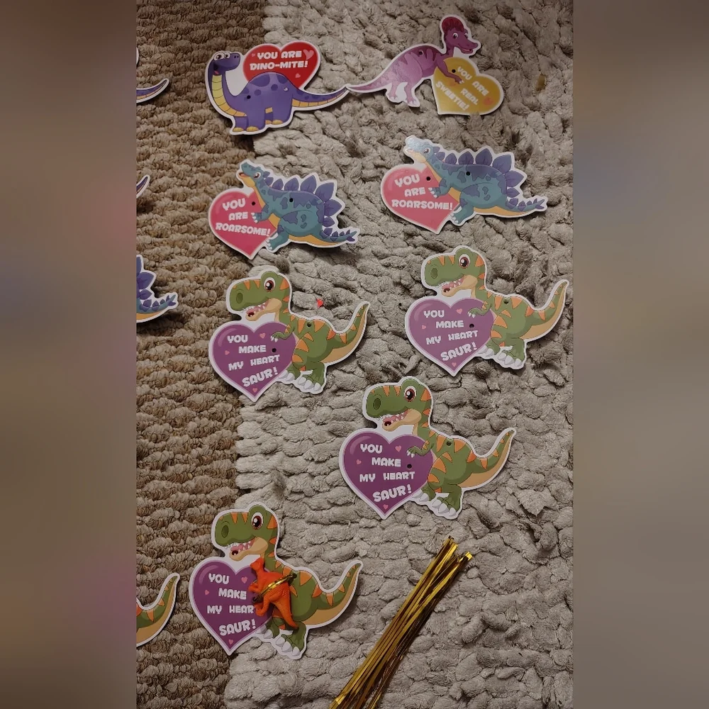 (18)Dinosaur Valentine Cards